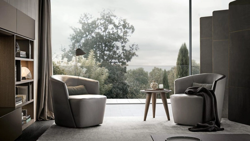 Poltroncina in pelle Club di Giellesse