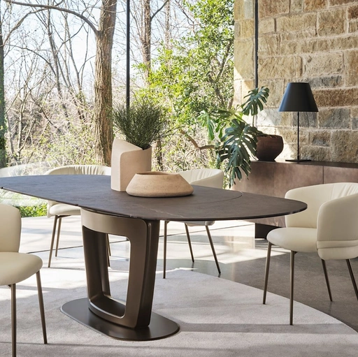 Sedia in pelle Vanilla di Calligaris