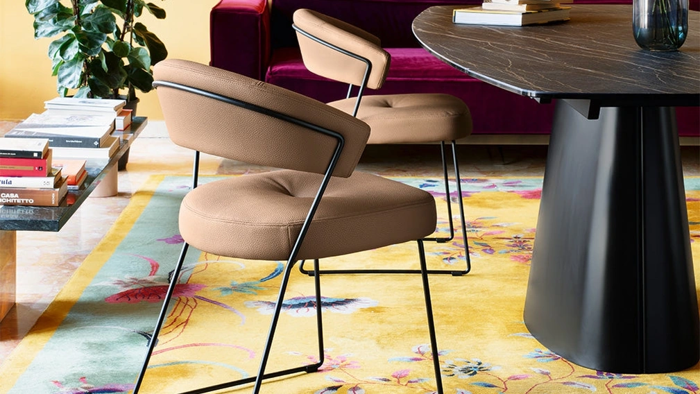 Sedia in ecopelle Ny Anniversary di Connubia