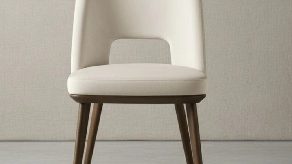 Sedia in pelle Foyer di Calligaris