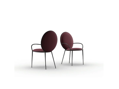 Sedia Bianca in tessuto e metallo di Zamagna