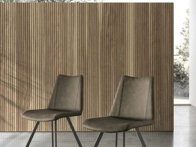 Sedia Zenda in ecopelle vintage di Sedit