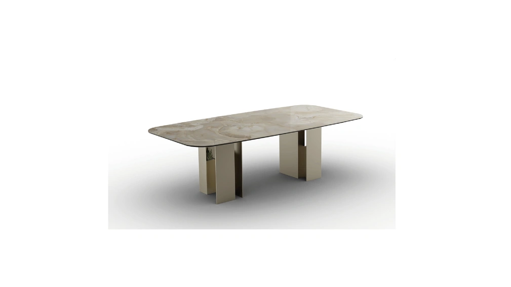 Tavolo Downtown in vetroceramica di Zamagna