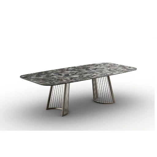 Tavolo Ettore in vetroceramica di Zamagna