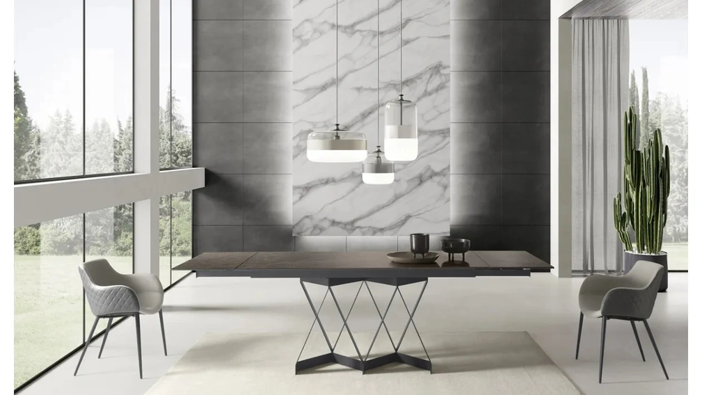 Tavolo allungabile Flame in Ceramica di Zamagna