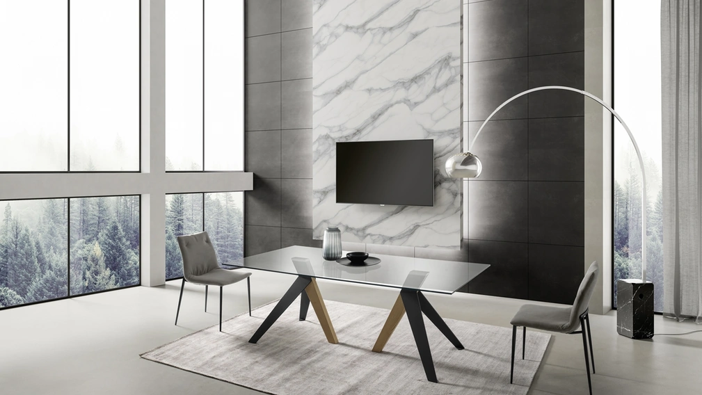 Tavolo Fly in vetro di Zamagna