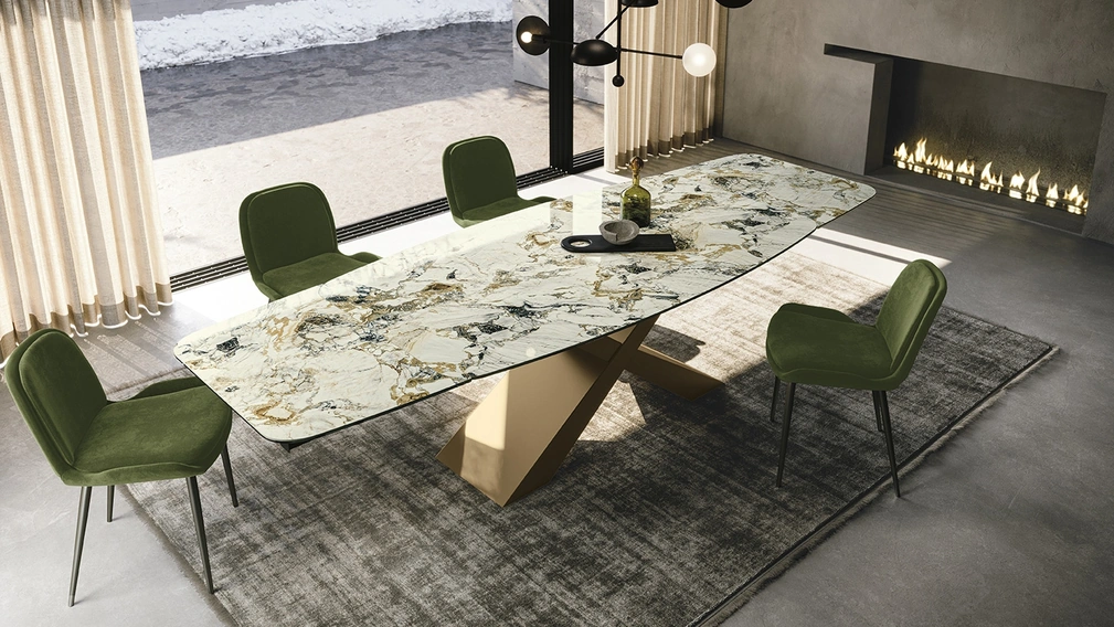 Tavolo in ceramica Gold di Sedit