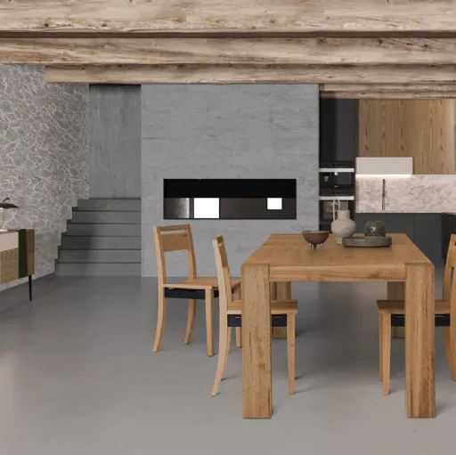 Tavolo Mini Brooklin in Rovere massello di Devina Nais