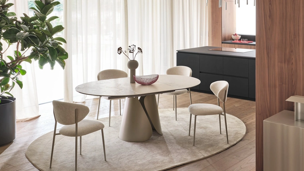 Tavolo allungabile Tango in ceramica di Calligaris
