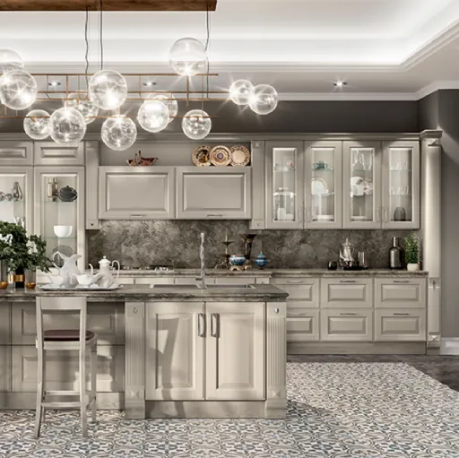 Cucina Classica Baltimora in Laccato opaco Visone di Scavolini