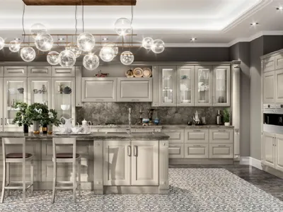 Cucina Classica Baltimora in Laccato opaco Visone di Scavolini
