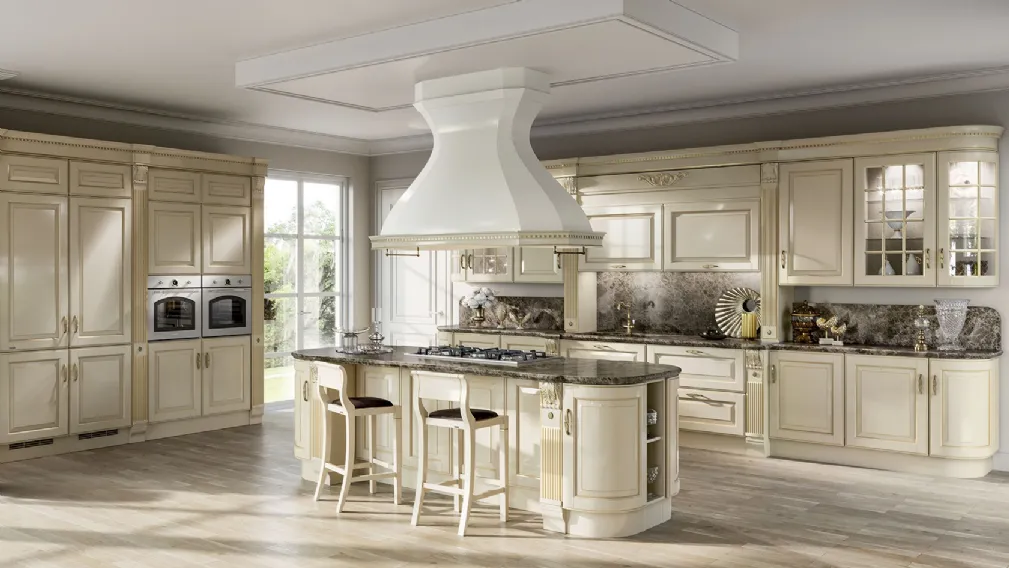 Cucina Classica Baltimora Laccato opaco Beige di Scavolini