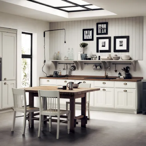 Cucina Classica Favilla con Top in Laminato Old Natural di Scavolini