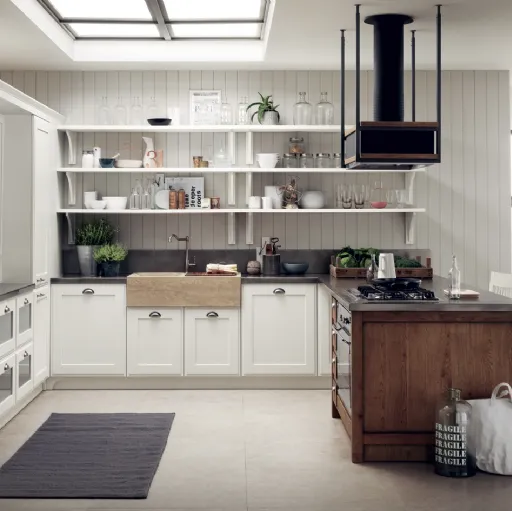Cucina Classica Favilla in Laccato opaco Bianco di Scavolini