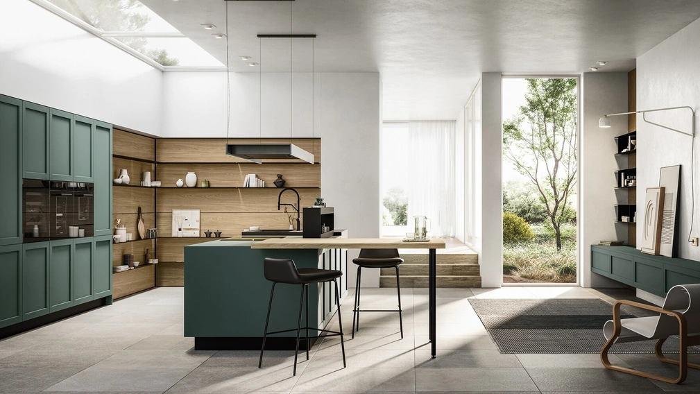 Cucina Moderna con isola Alma 02 di Arredo3