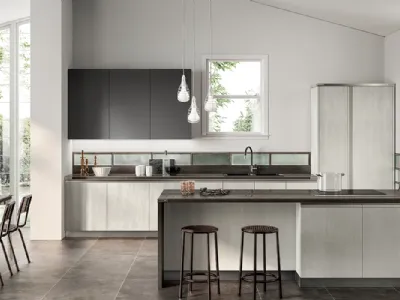 Cucina Moderna Diesel Open Workshop Concrete Jersey di Scavolini
