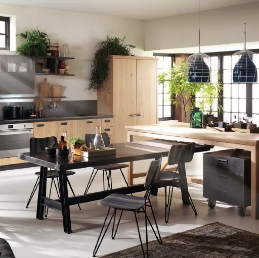 Cucina Moderna Diesel Social Kitchen in Rovere Nodato di Scavolini