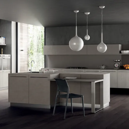Cucina Moderna Mood in Rovere Fade e Vertigo di Scavolini