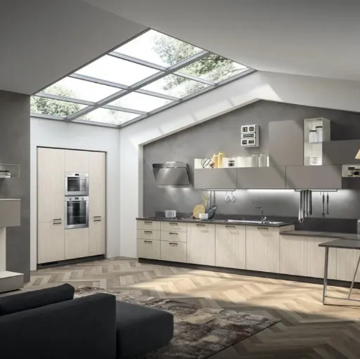 Cucina Sax Noce Neutral e Polvere di Scavolini