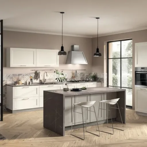 Cucina Colony laccato Bianco opaco di Scavolini