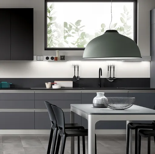 Cucina Moderna Dandy Plus Grigio Bromo di Scavolini