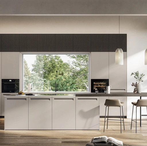 Cucina Moderna in Pet con isola Tekna di Arredo3