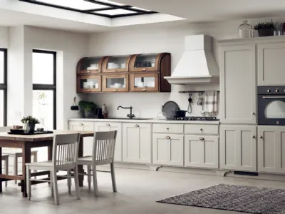 Cucina Shabby Chic Favilla in Laccato opaco Tortora di Scavolini