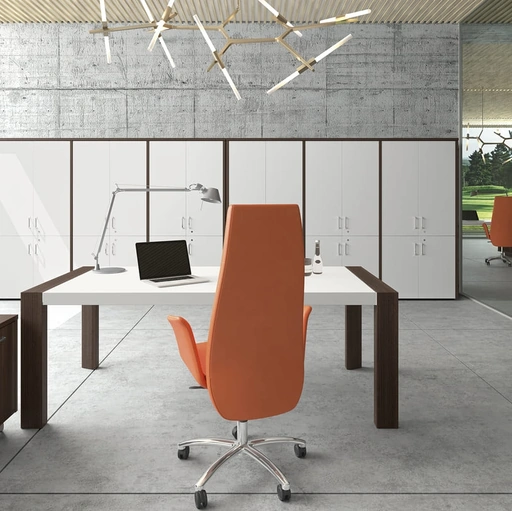 Mobile Ufficio Armadio Forma in melaminico finitura Bianco di Compir