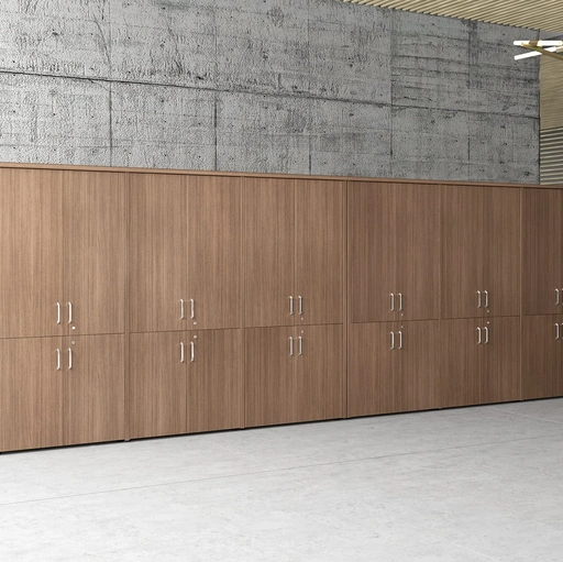 Armadio per Ufficio Forma in melaminico finitura Noce di Compir