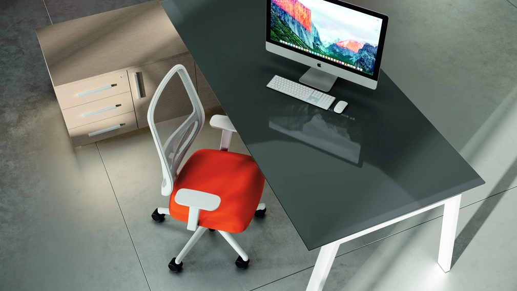 Scrivania Operativa Stratos Vetro di Compir