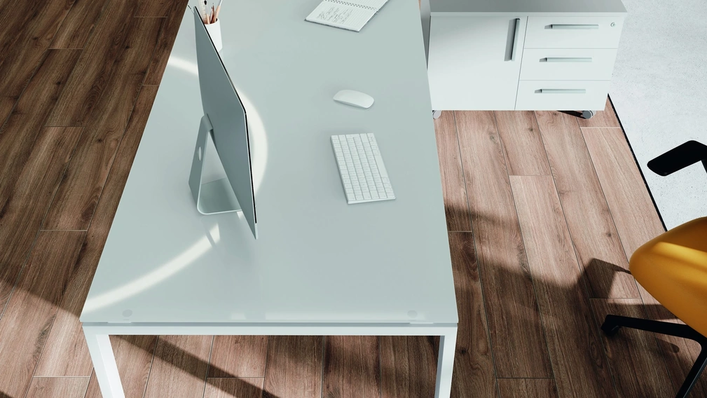 Scrivania Operativa Stratos Vetro di Compir