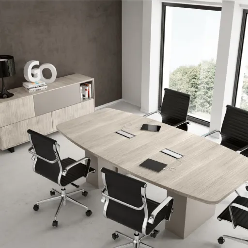 Scrivania Direzionale GO 05 in melaminico e laccato opaco di Colombini Office