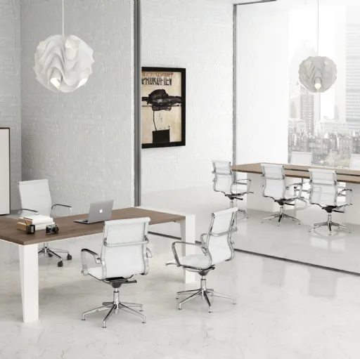 Scrivania Direzionale GO 04 in melaminico e laccato di Colombini Office