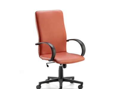 Poltrona Direzionale Gamma in ecopelle imbottita di Compir