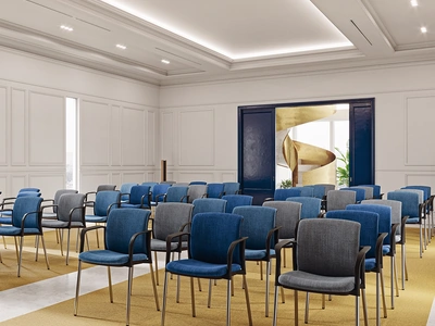 Seduta Ospiti Link in tessuto imbottito di Compir