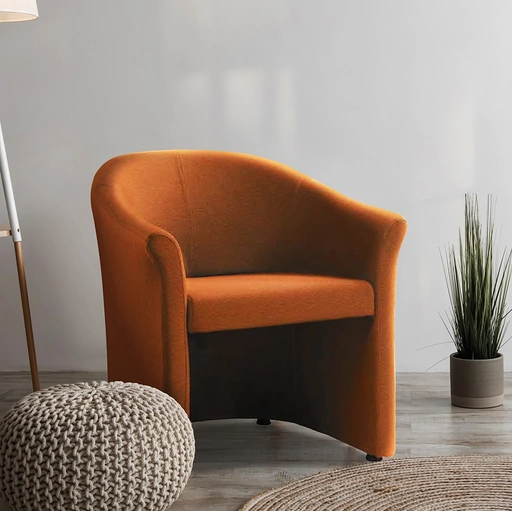 Poltroncina in tessuto imbottito Mida di Compir