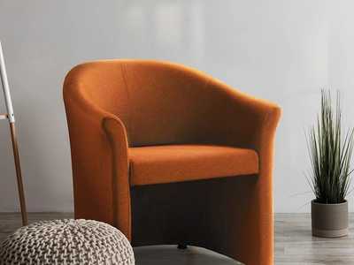 Poltroncina in tessuto imbottito Mida di Compir