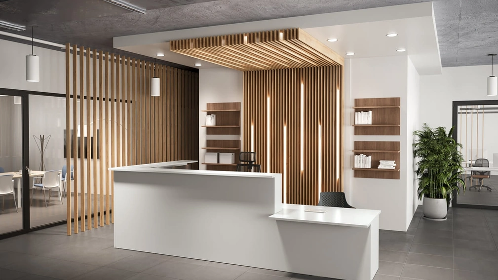 Mobile Ufficio Reception finitura Bianco di Compir