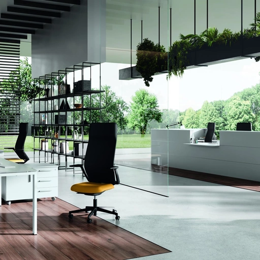 Mobile Ufficio Reception Stratos Bianca di Compir