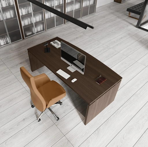 Scrivania Direzionale Cubo in melaminico finitura Samui di Compir