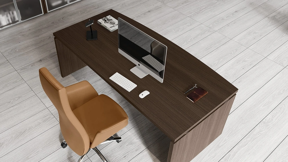 Scrivania Direzionale Cubo in melaminico finitura Samui di Compir