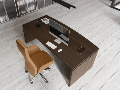 Scrivania Direzionale Cubo in melaminico finitura Samui di Compir