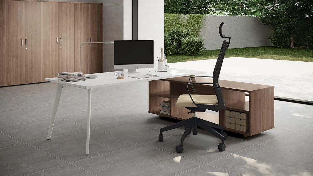 Scrivania Direzionale Rhea Bianca di Compir