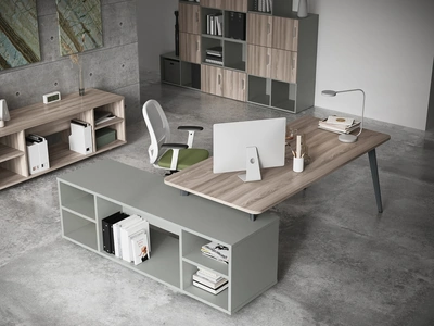 Scrivania Direzionale Rhea finitura Olmo di Compir
