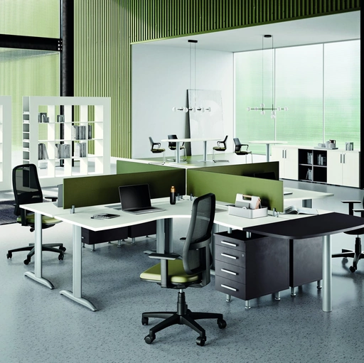 Scrivania Operativa Derby Bianco di Compir