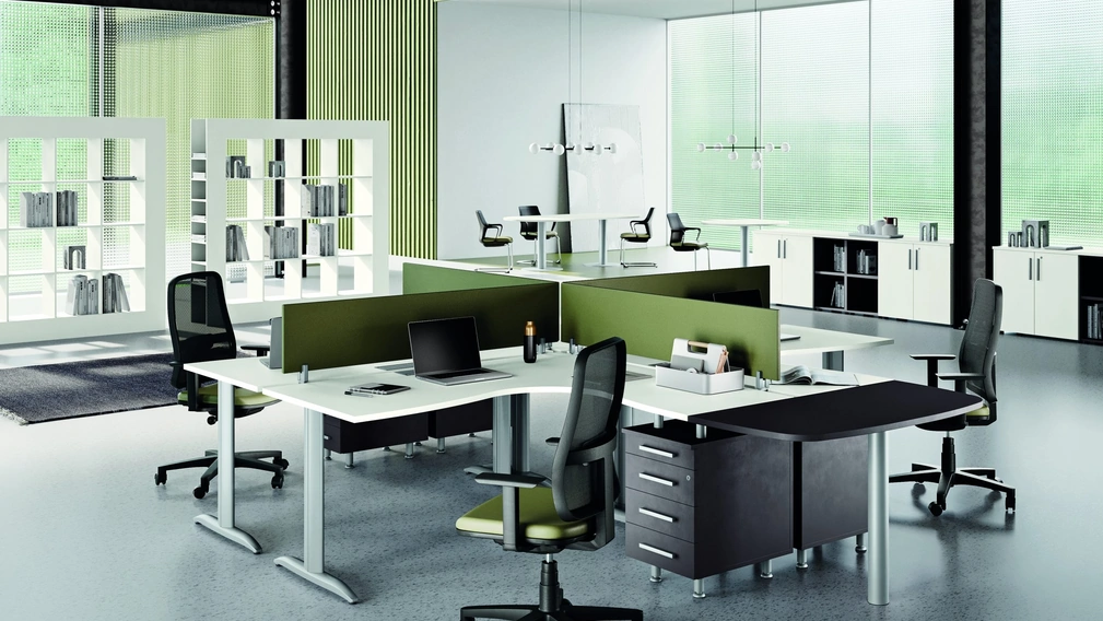 Scrivania Operativa Derby Bianco di Compir