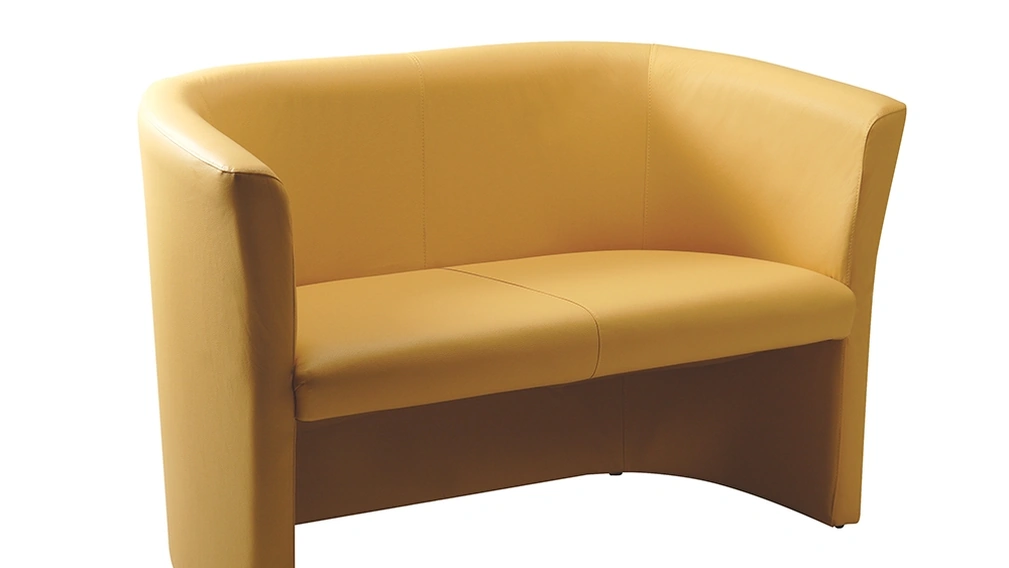 Divanetto a due posti in ecopelle imbottita Maya di Compir