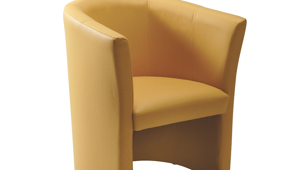 Poltroncina in ecopelle imbottita Maya di Compir