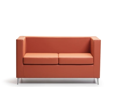 Divanetto a due posti in ecopelle imbottita Relax di Compir