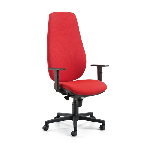 Seduta Operativa Unix i tessuto imbottito con schienale alto di Compir